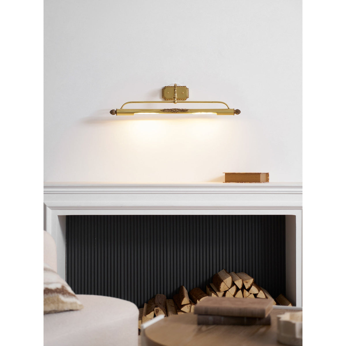 Florentin wandlamp Oudmessing Massief