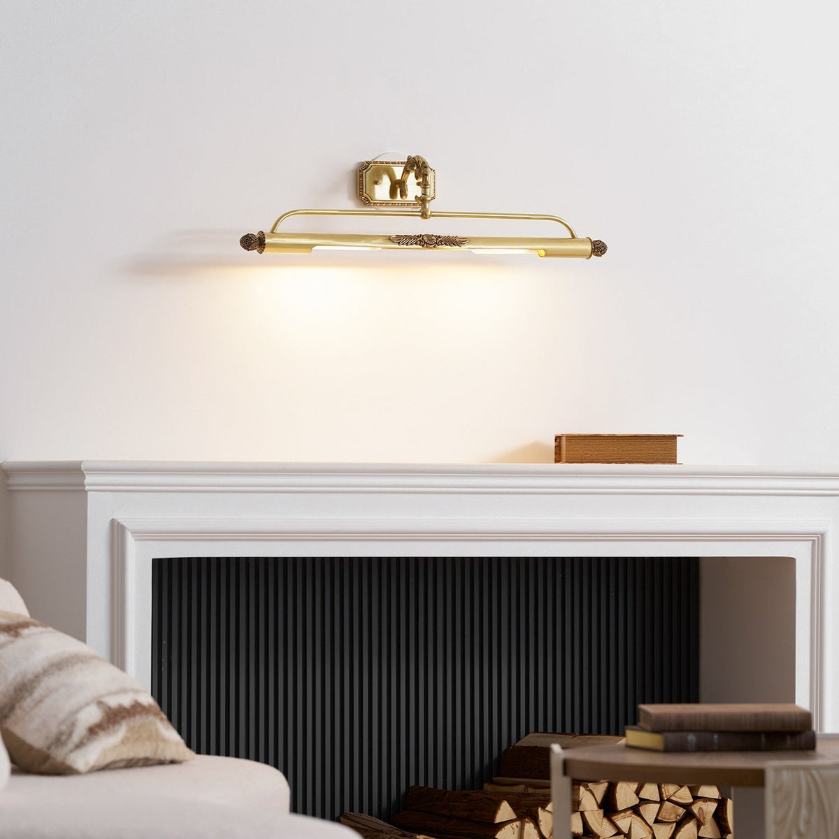 Florentin wandlamp Oudmessing Massief