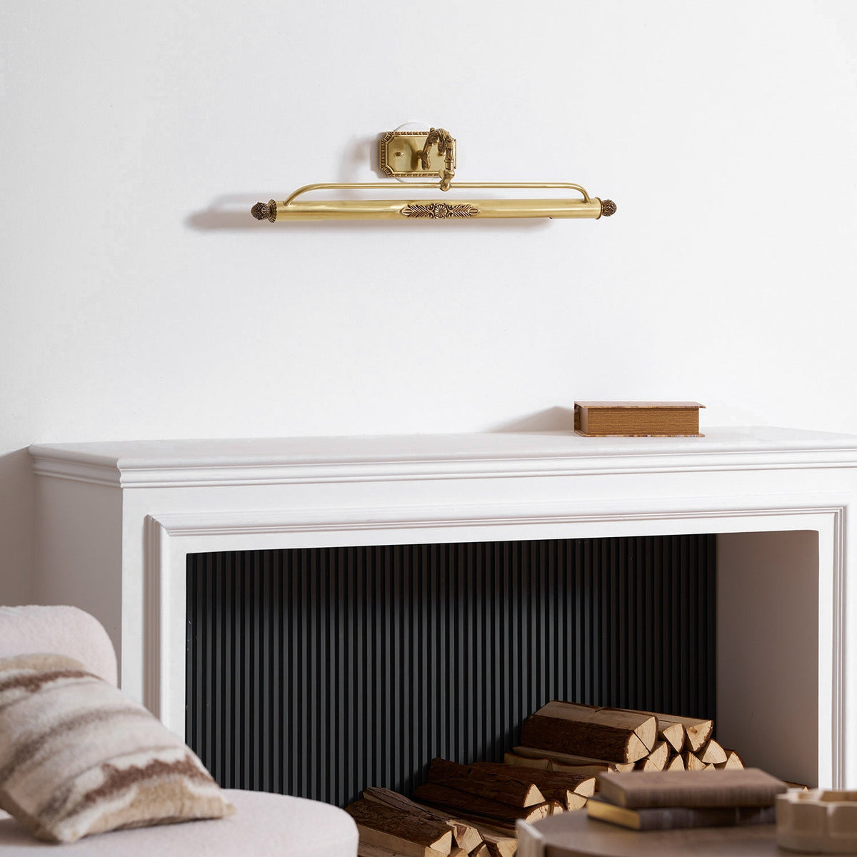 Florentin wandlamp Oudmessing Massief