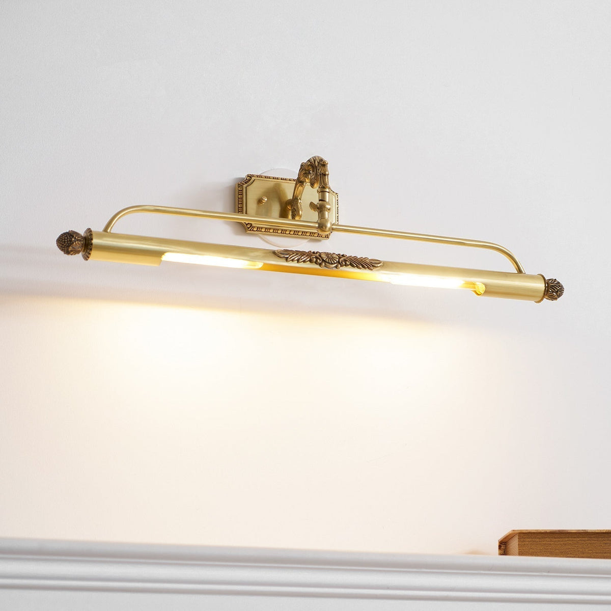 Florentin wandlamp Oudmessing Massief