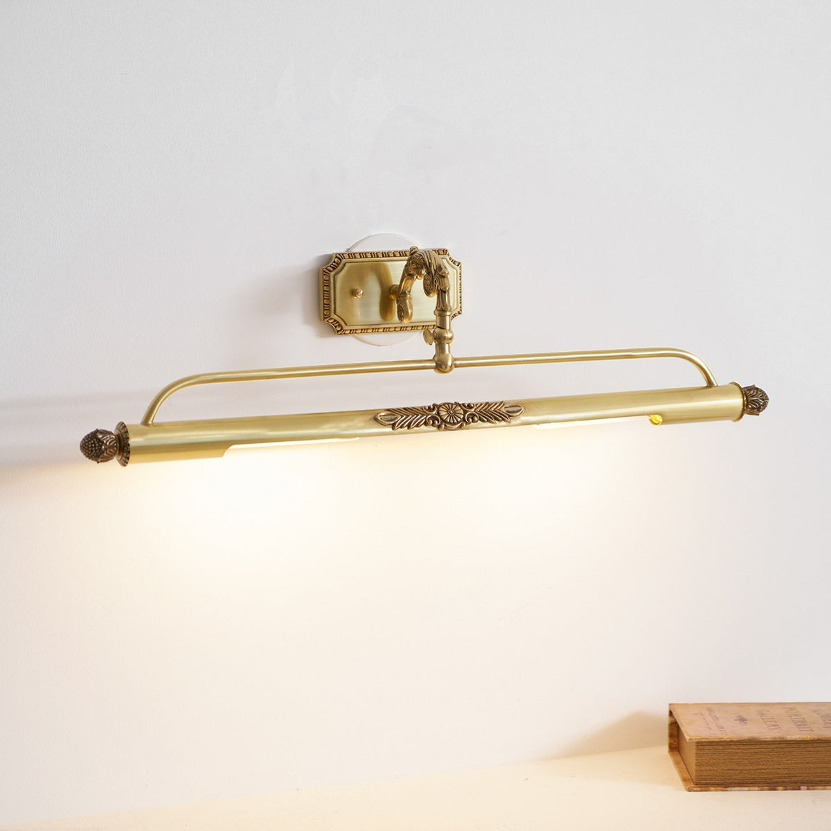 Florentin wandlamp Oudmessing Massief