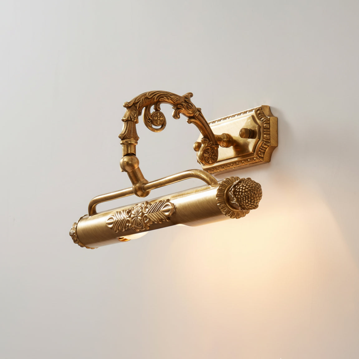 Florentin wandlamp Oudmessing Massief