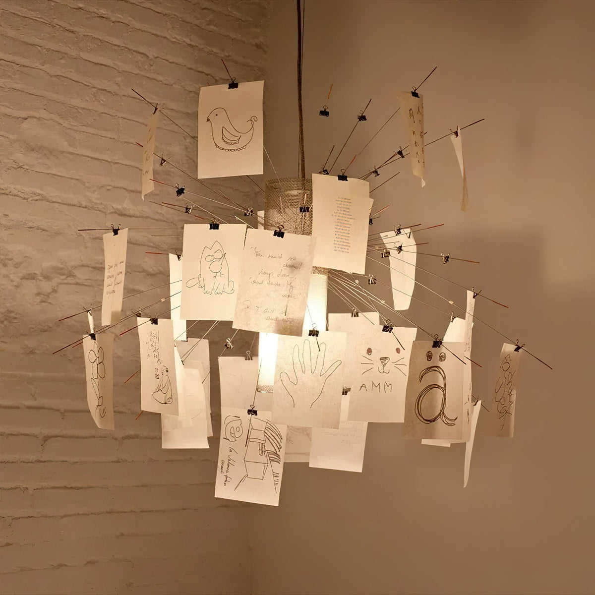 Lunerira kroonluchter papier aanpasbaar creatief