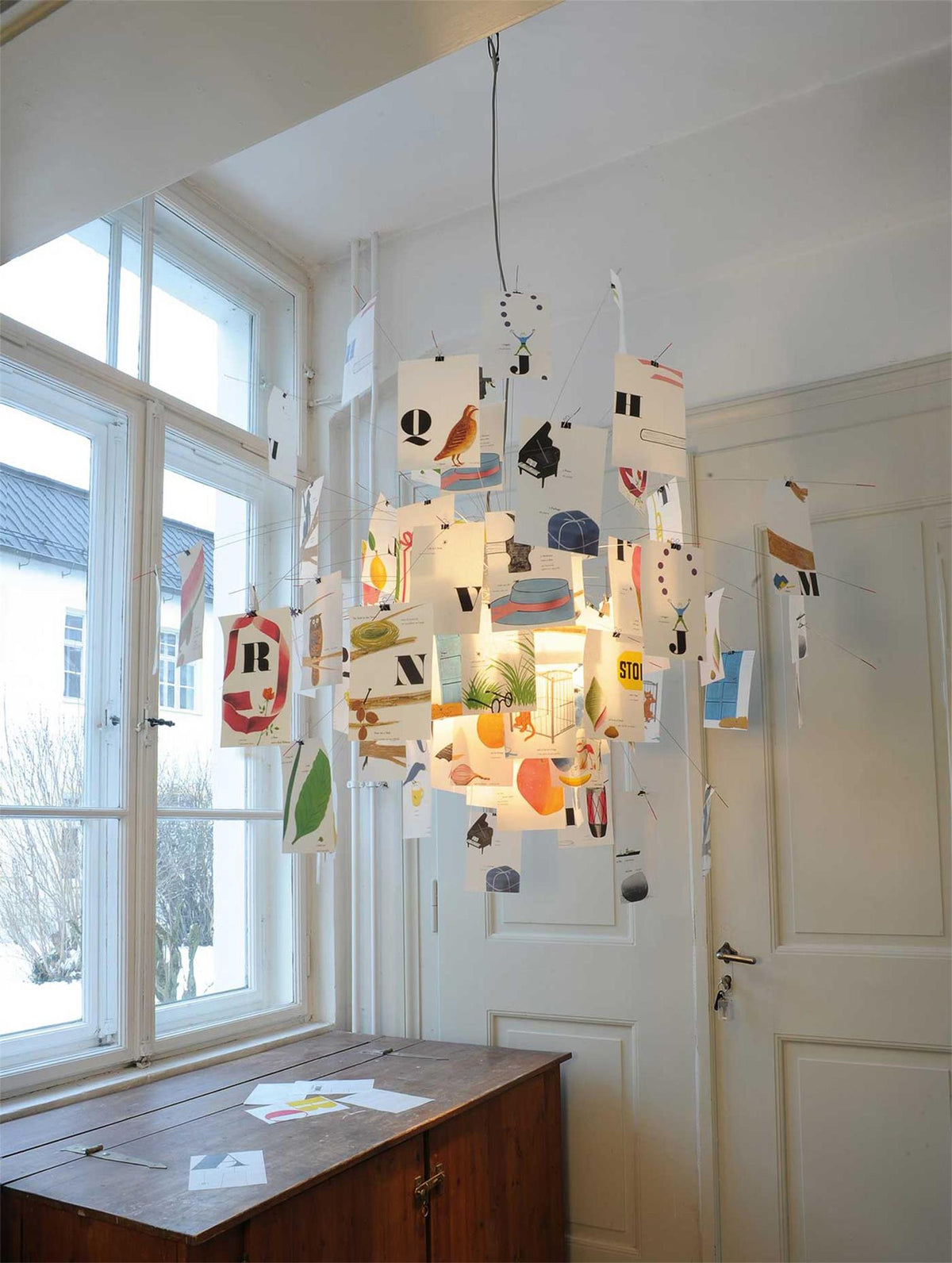 Lunerira kroonluchter papier aanpasbaar creatief