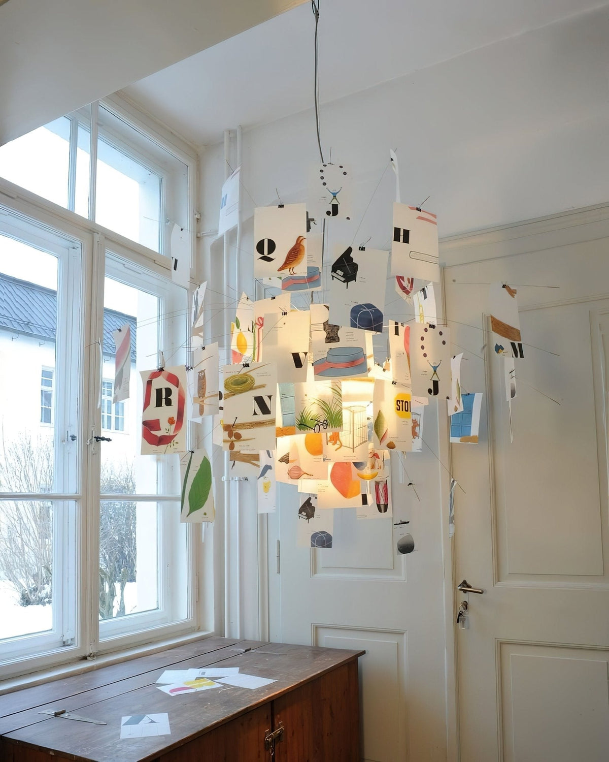 Lunerira kroonluchter papier aanpasbaar creatief