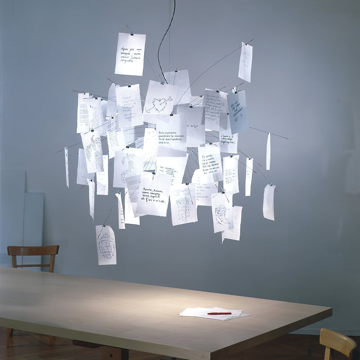 Lunerira kroonluchter papier aanpasbaar creatief