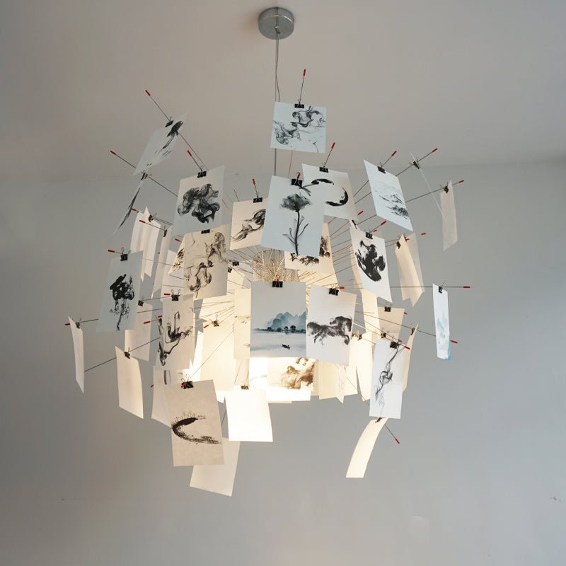 Lunerira kroonluchter papier aanpasbaar creatief