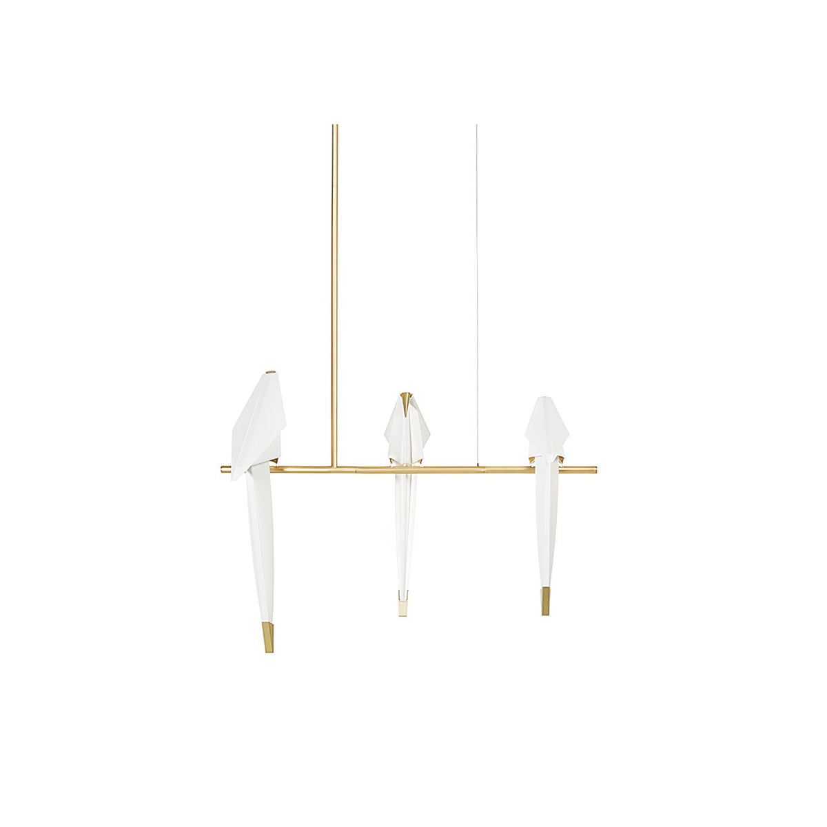 Lunuian kroonluchter Paper Crane Bird sculpturale LED