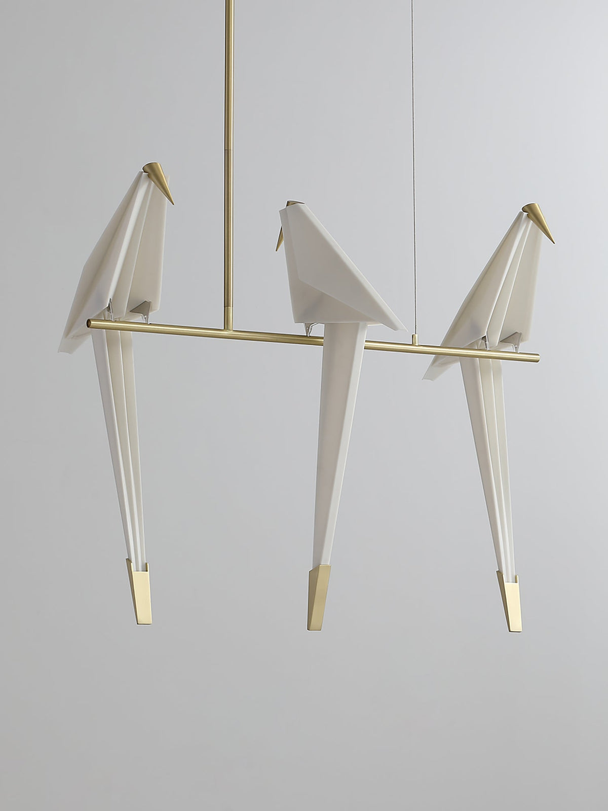 Lunuian kroonluchter Paper Crane Bird sculpturale LED