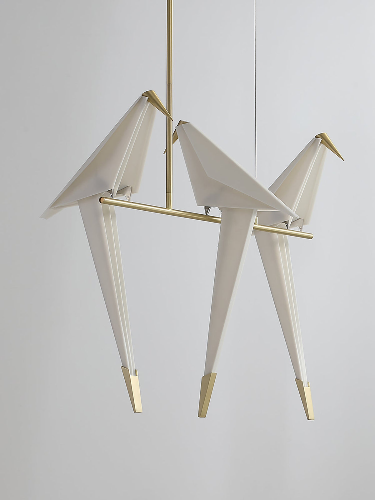 Lunuian kroonluchter Paper Crane Bird sculpturale LED