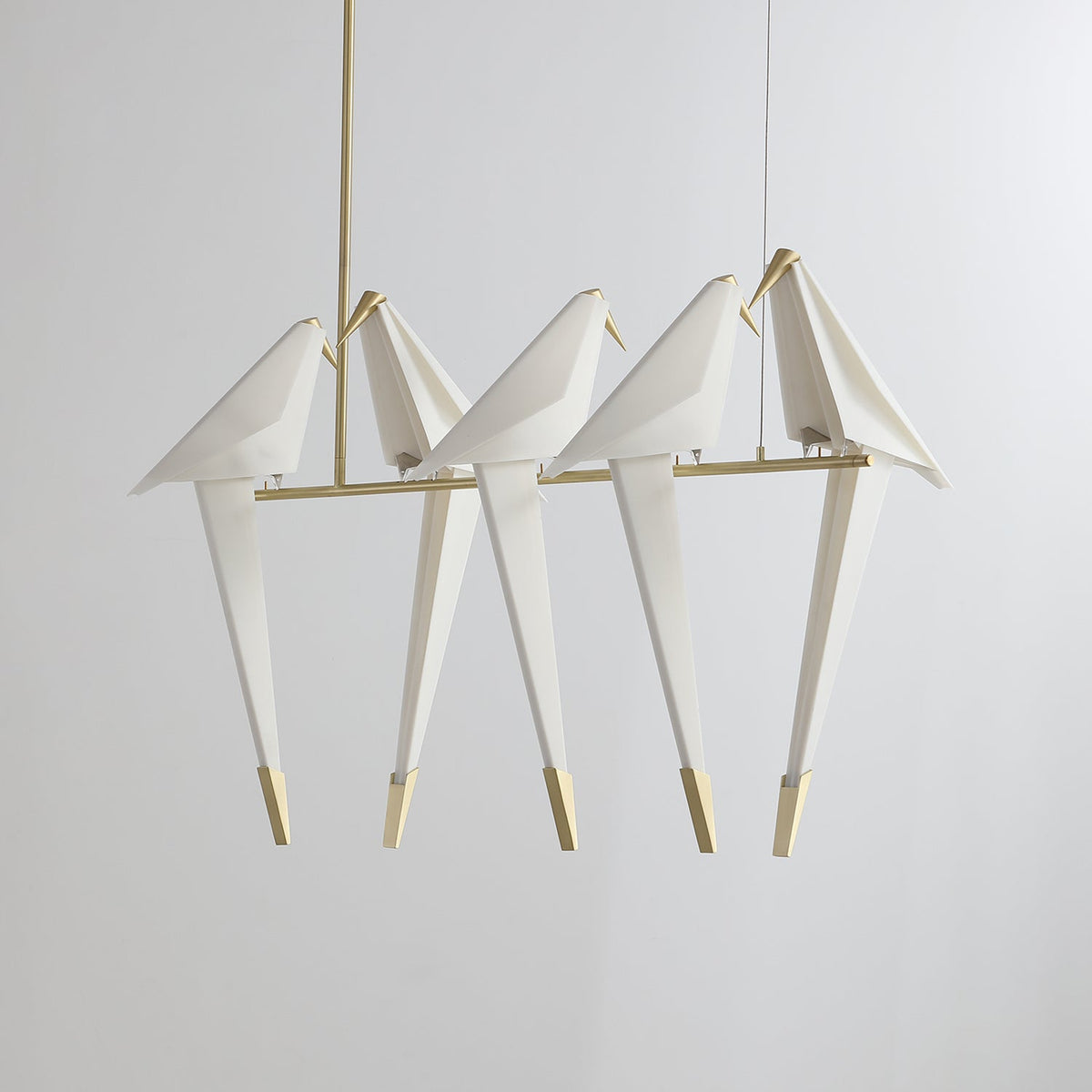 Lunuian kroonluchter Paper Crane Bird sculpturale LED