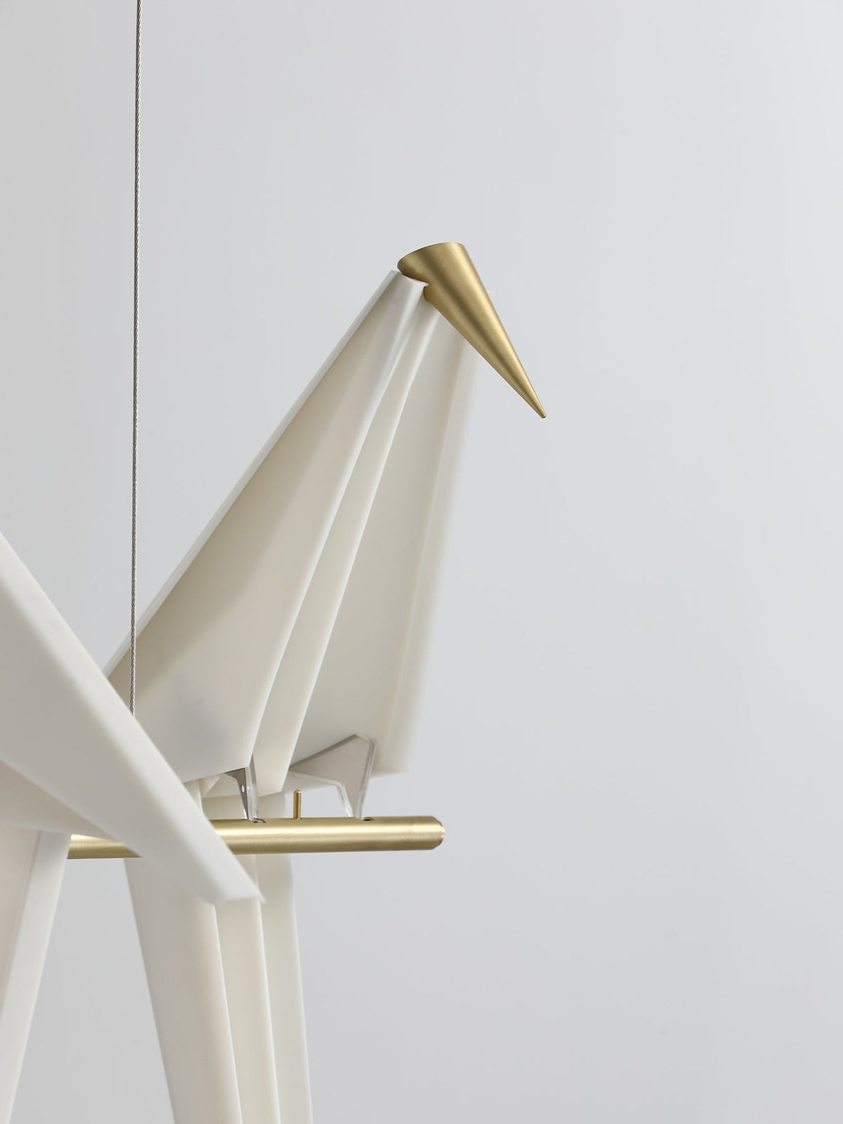 Lunuian kroonluchter Paper Crane Bird sculpturale LED