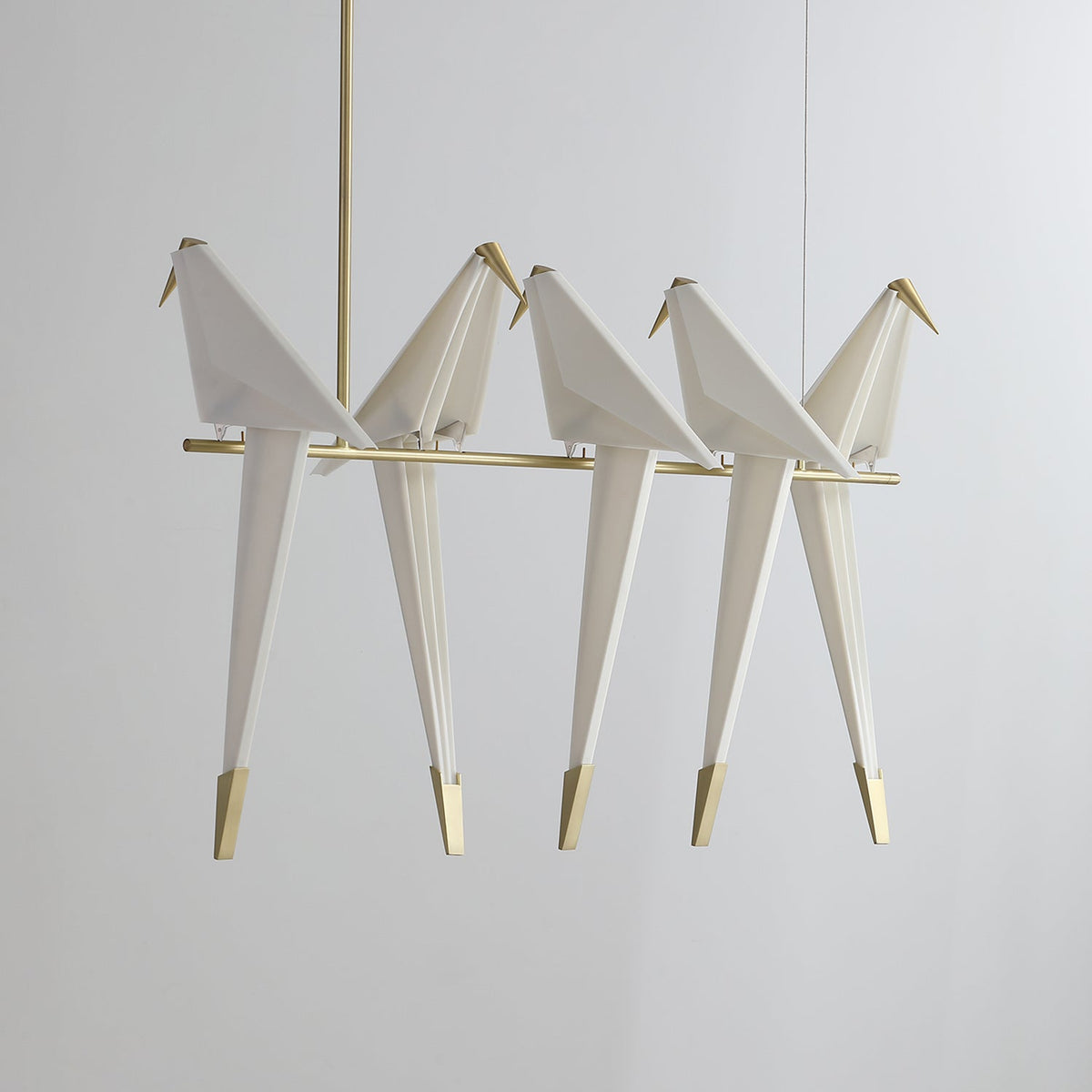 Lunuian kroonluchter Paper Crane Bird sculpturale LED