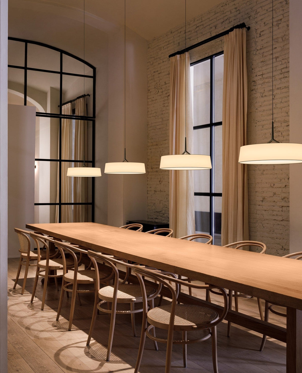 Linisine cilindrische stoffen hanglamp