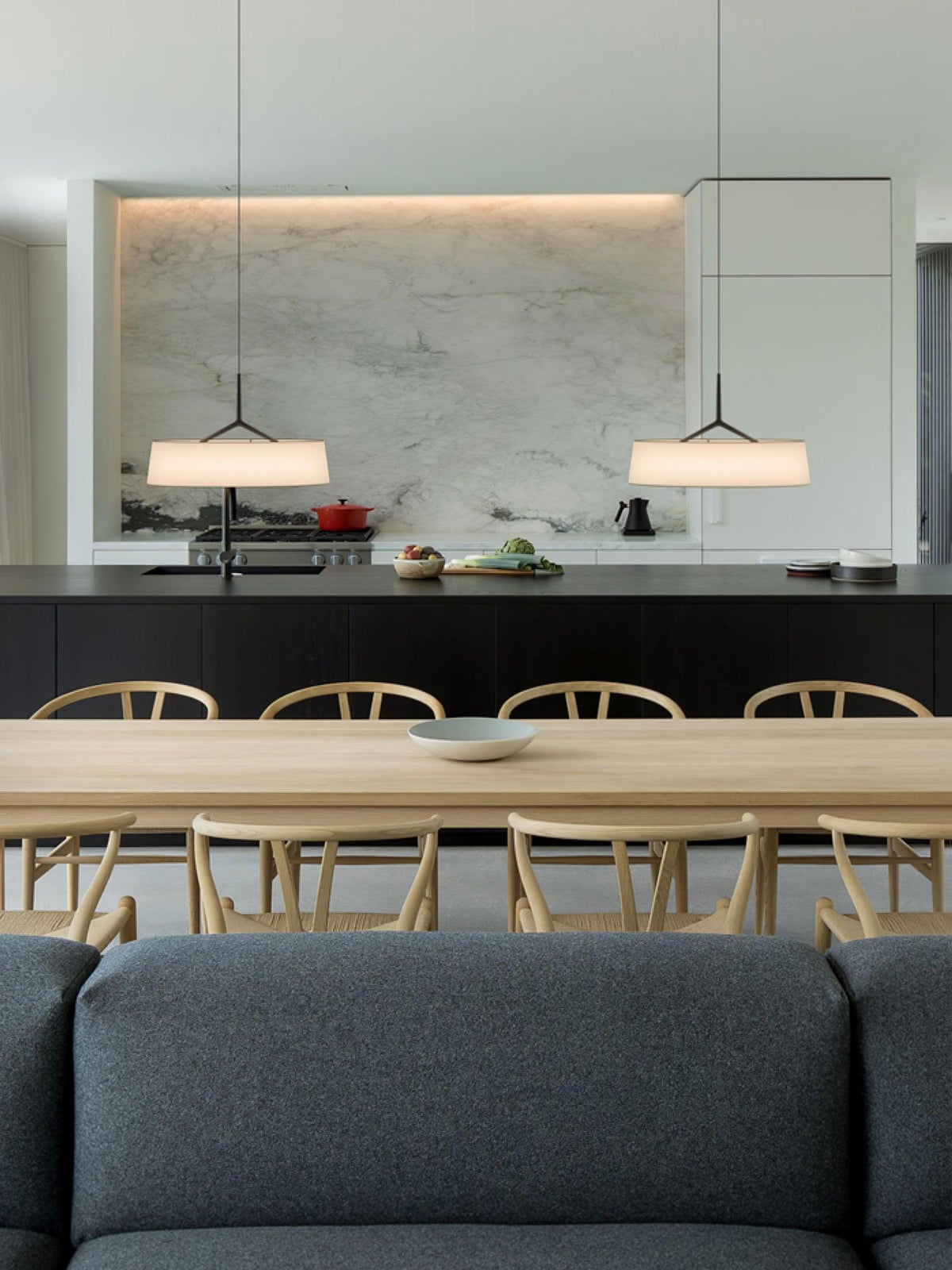 Linisine cilindrische stoffen hanglamp
