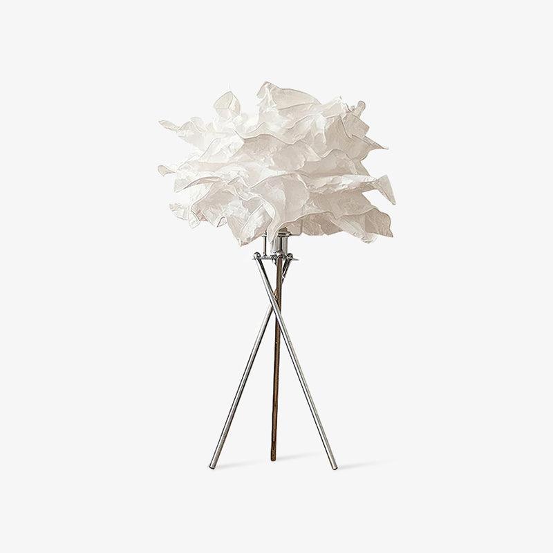 Moderne tafellamp van papier in peony-stijl