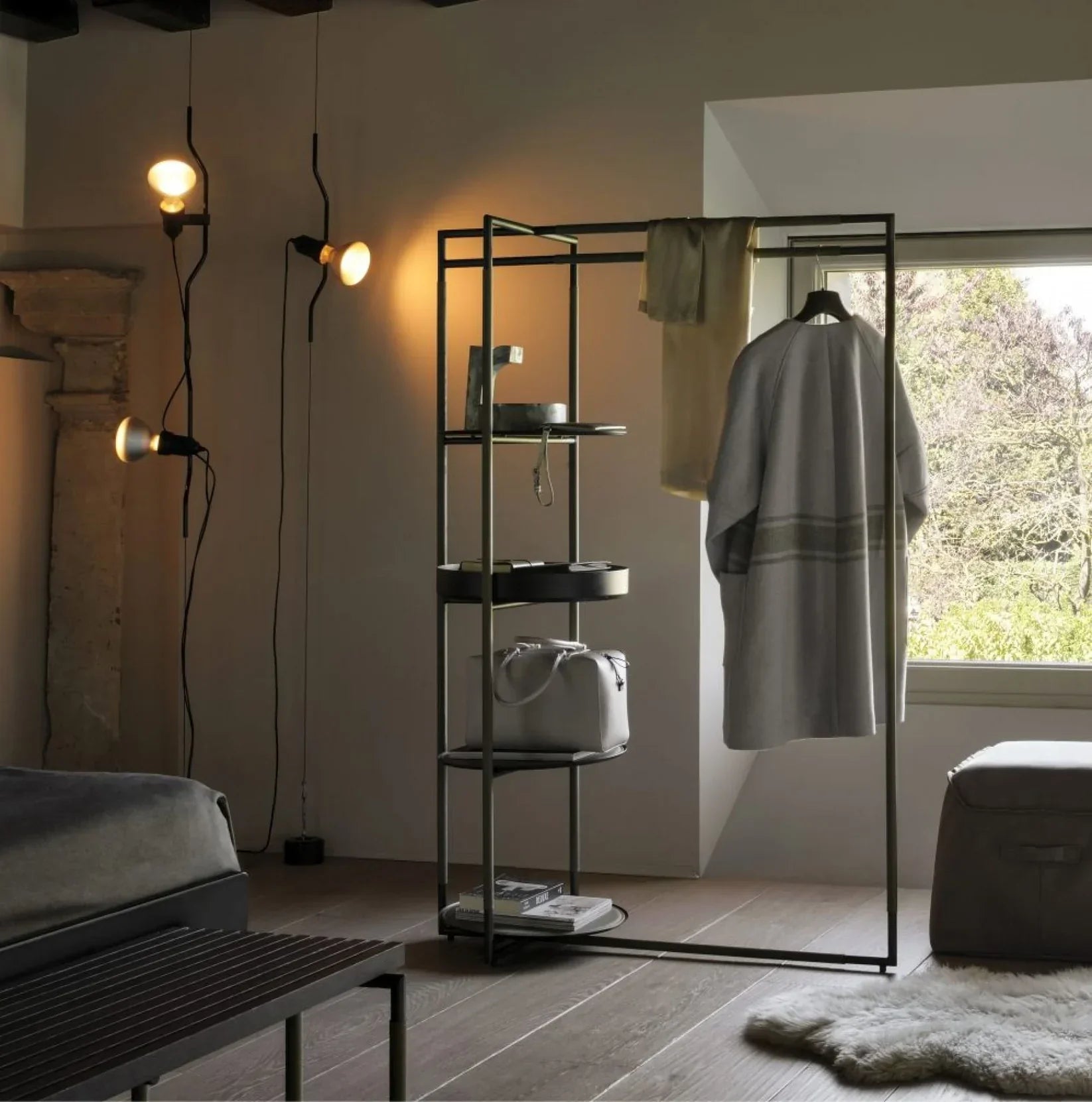 Alessio Minimalisme Metaal Zwart Wit Rood Hanglampen Eetkamer Slaapkamer