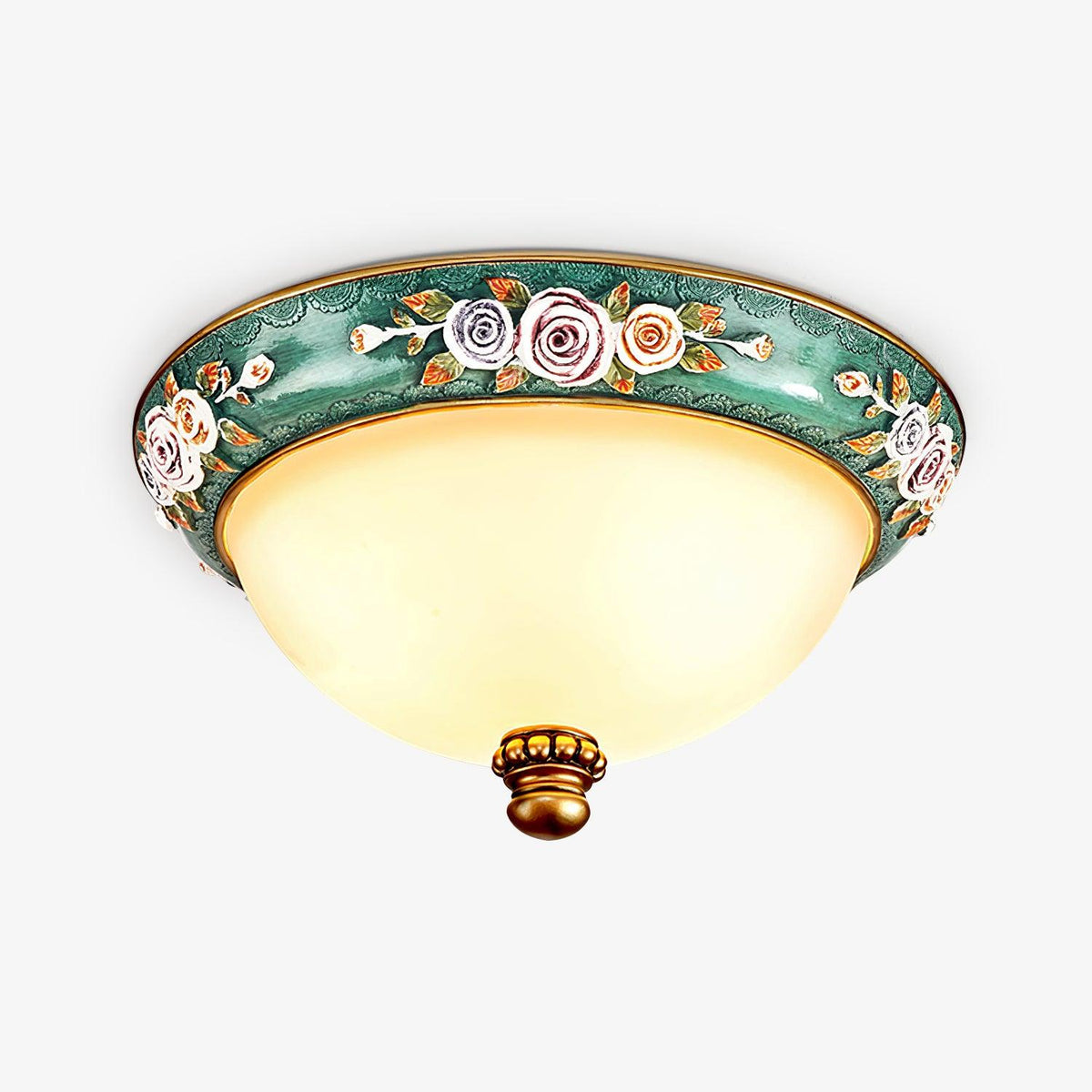 Cexora Pastoral Bowl hars glas plafondlamp
