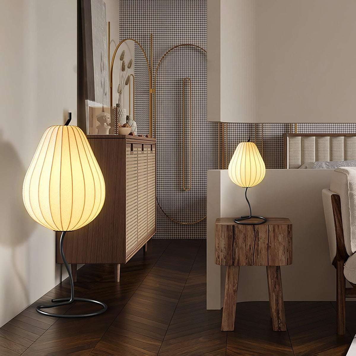 Calerielle minimalistisch Pear vloerlamp