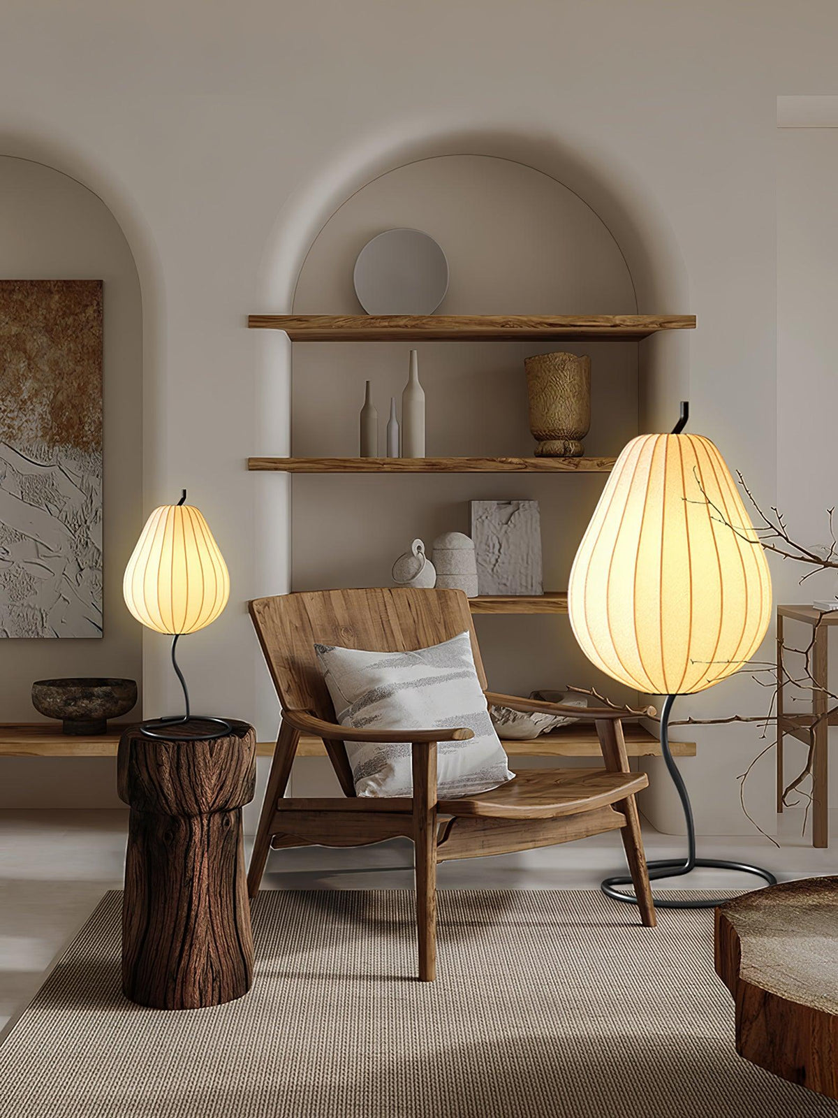 Calerielle minimalistisch Pear vloerlamp