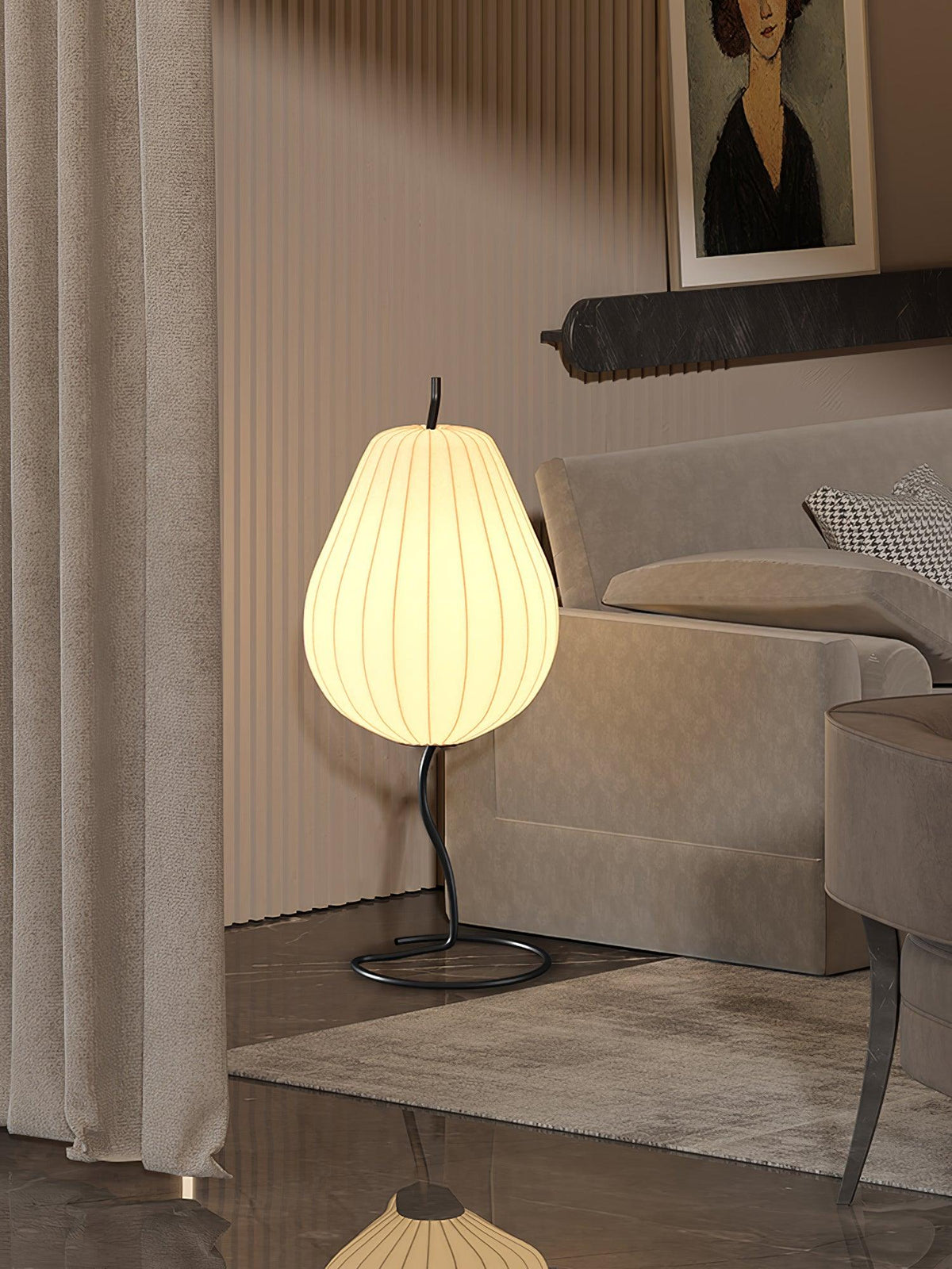 Calerielle minimalistisch Pear vloerlamp