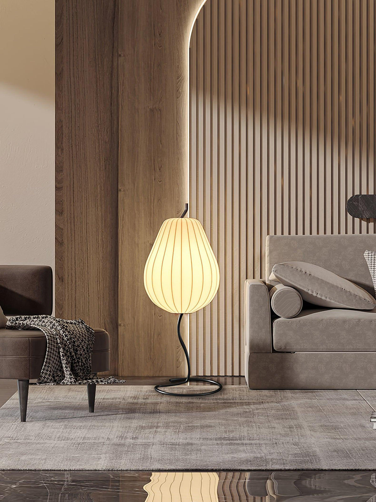 Calerielle minimalistisch Pear vloerlamp