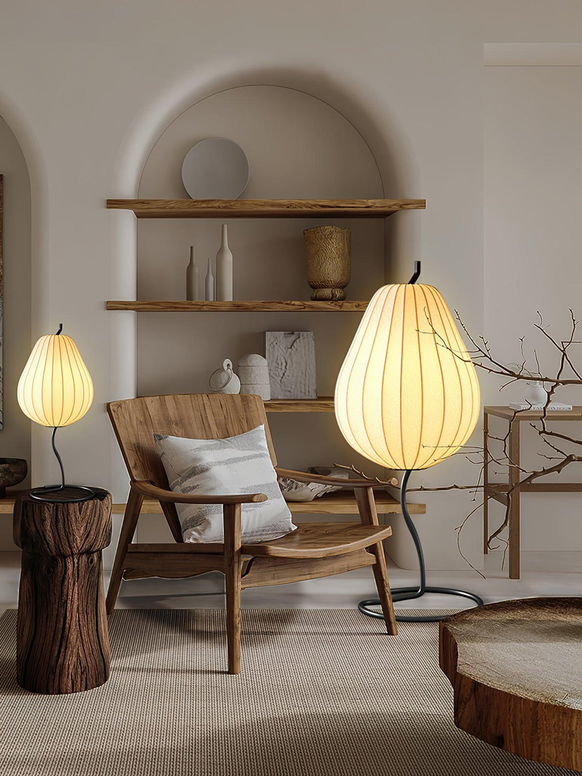 Calerielle minimalistisch Pear vloerlamp
