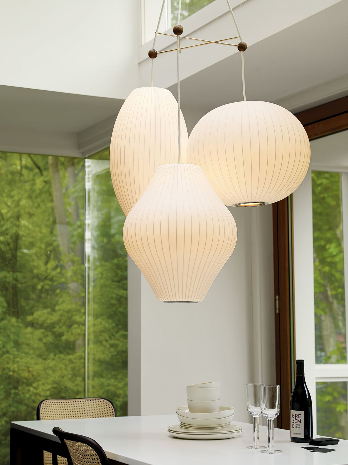 Fisoren Moderne hanglamp van zijde