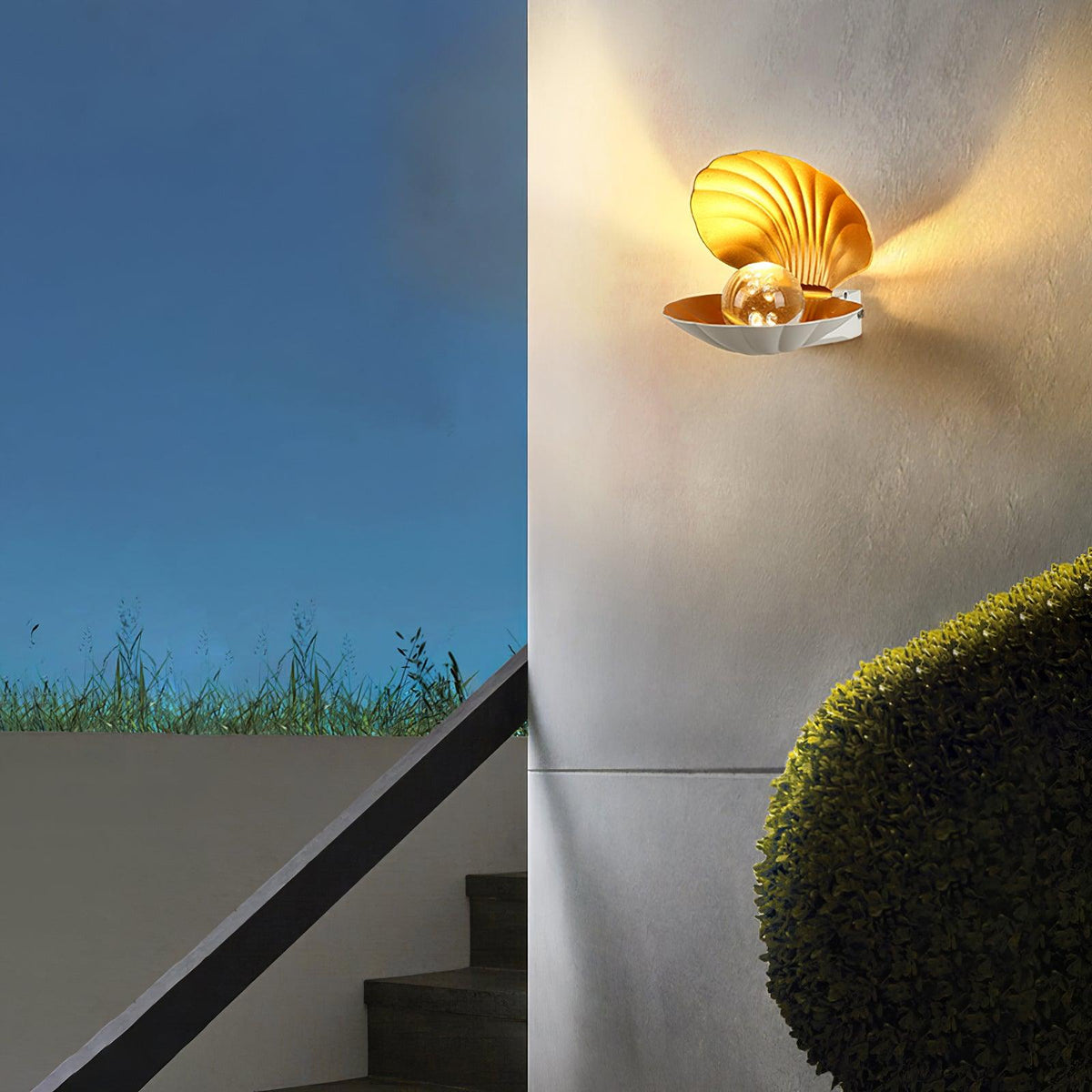 Lumieria wandlamp Pearl Clam
