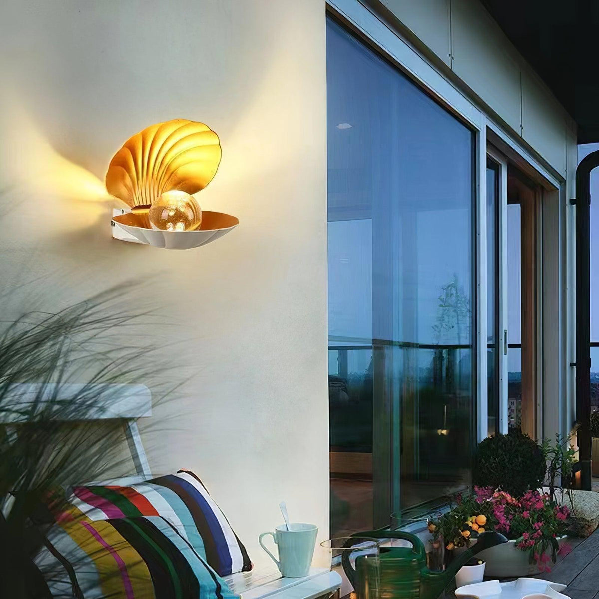 Lumieria wandlamp Pearl Clam