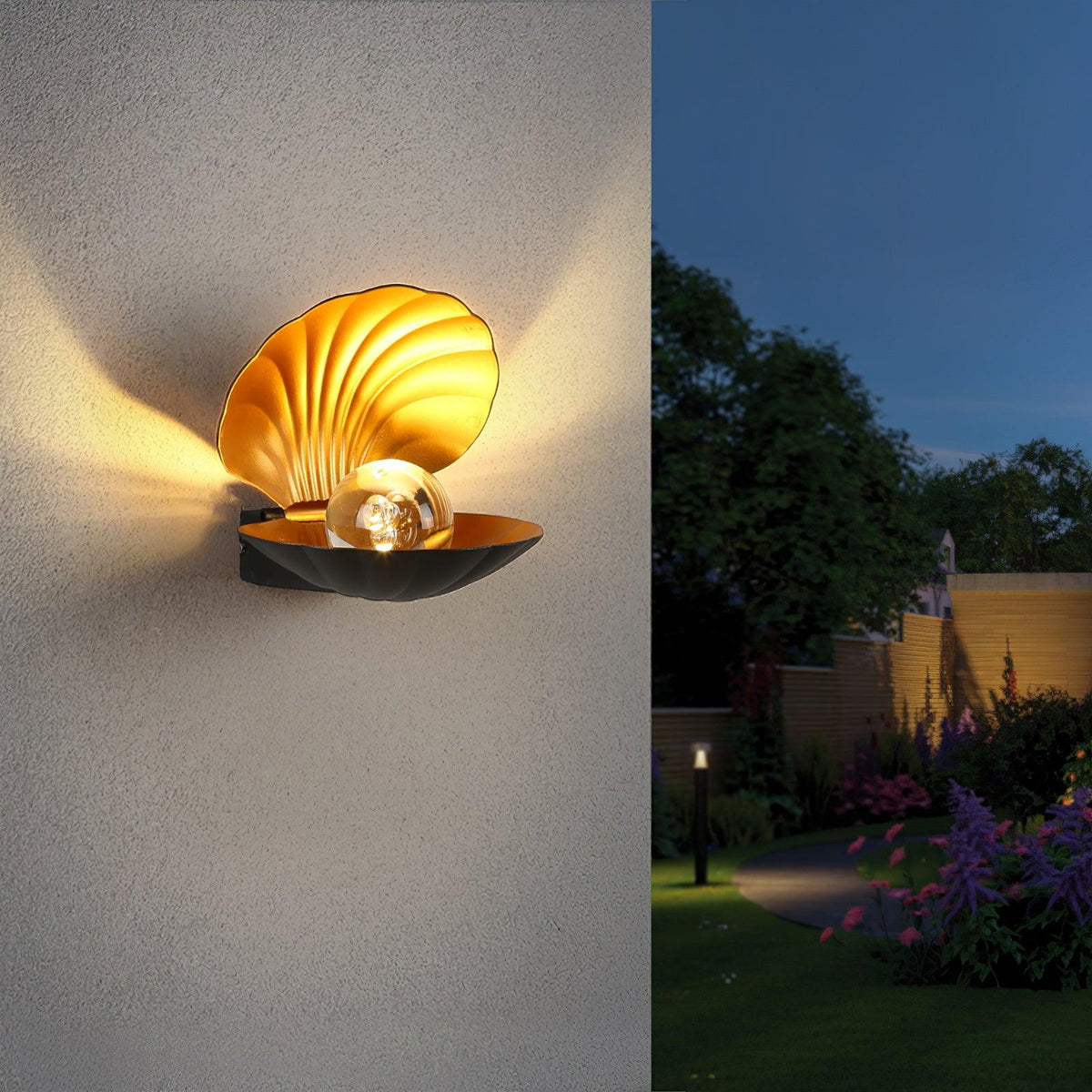 Lumieria wandlamp Pearl Clam