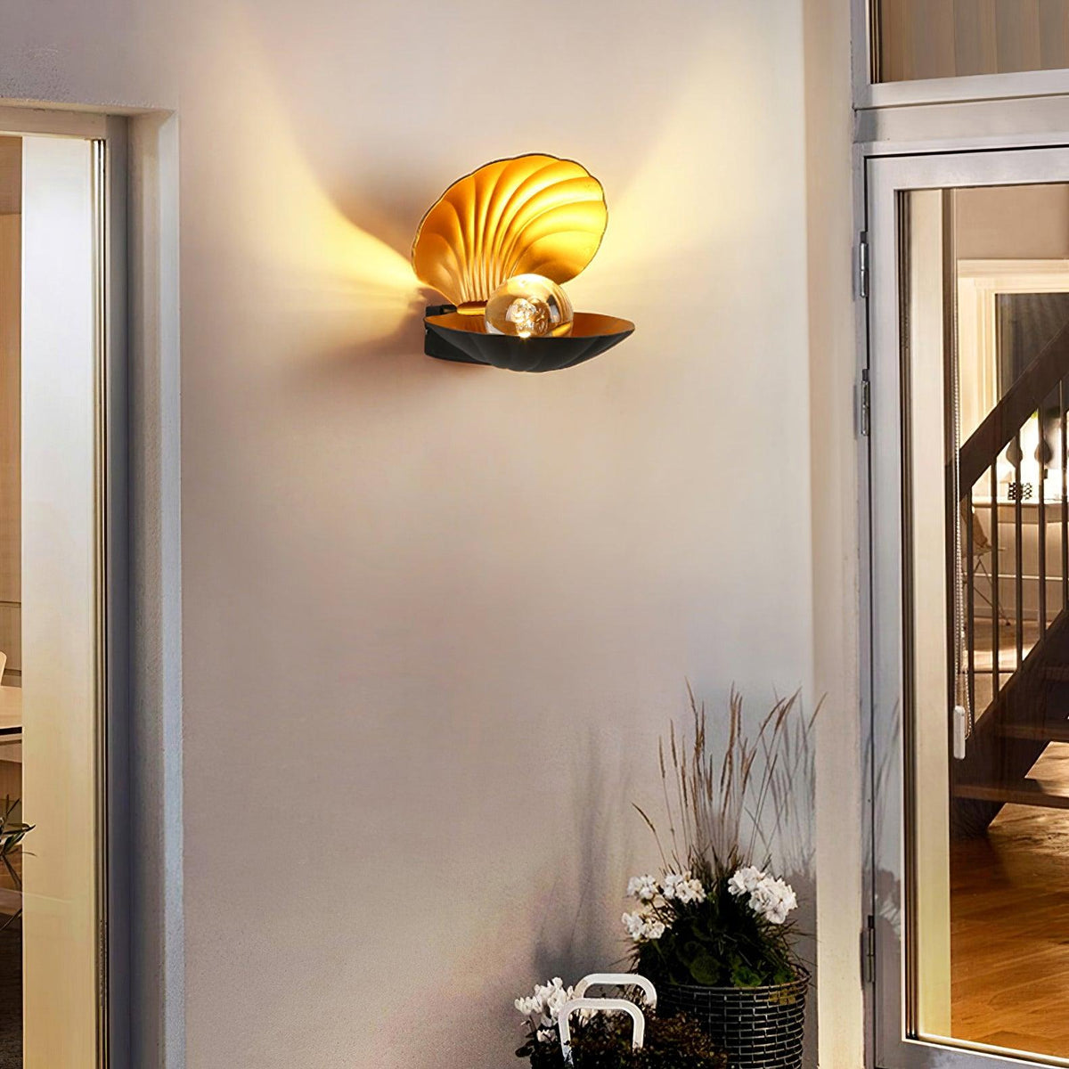Lumieria wandlamp Pearl Clam
