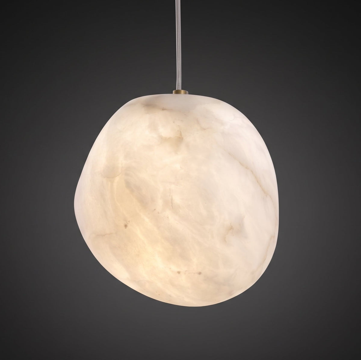 Nivisaya kiezelvormige albasten hanglamp