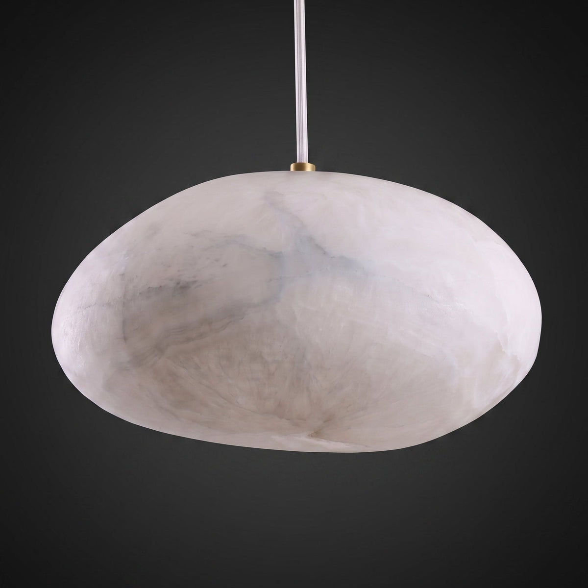 Nivisaya kiezelvormige albasten hanglamp