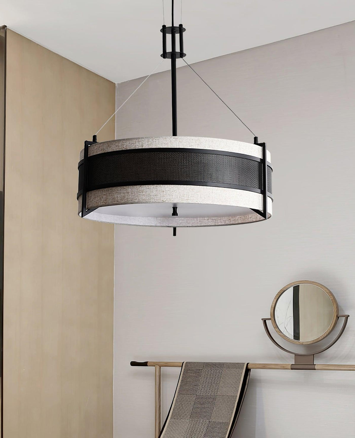 Rivanora Kroonluchter Pedesina Zwart Mesh LED