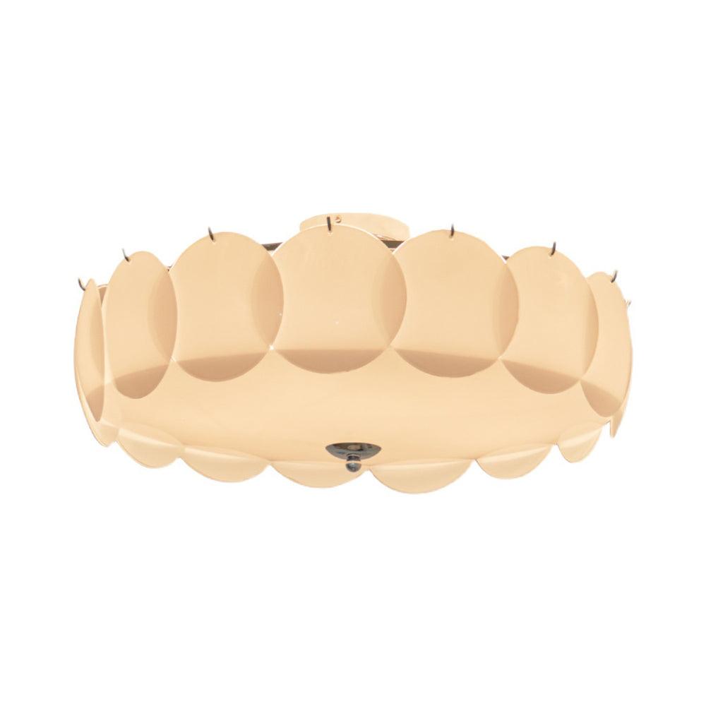 Brolin plafondlamp met glazen schijven in golvend patroon