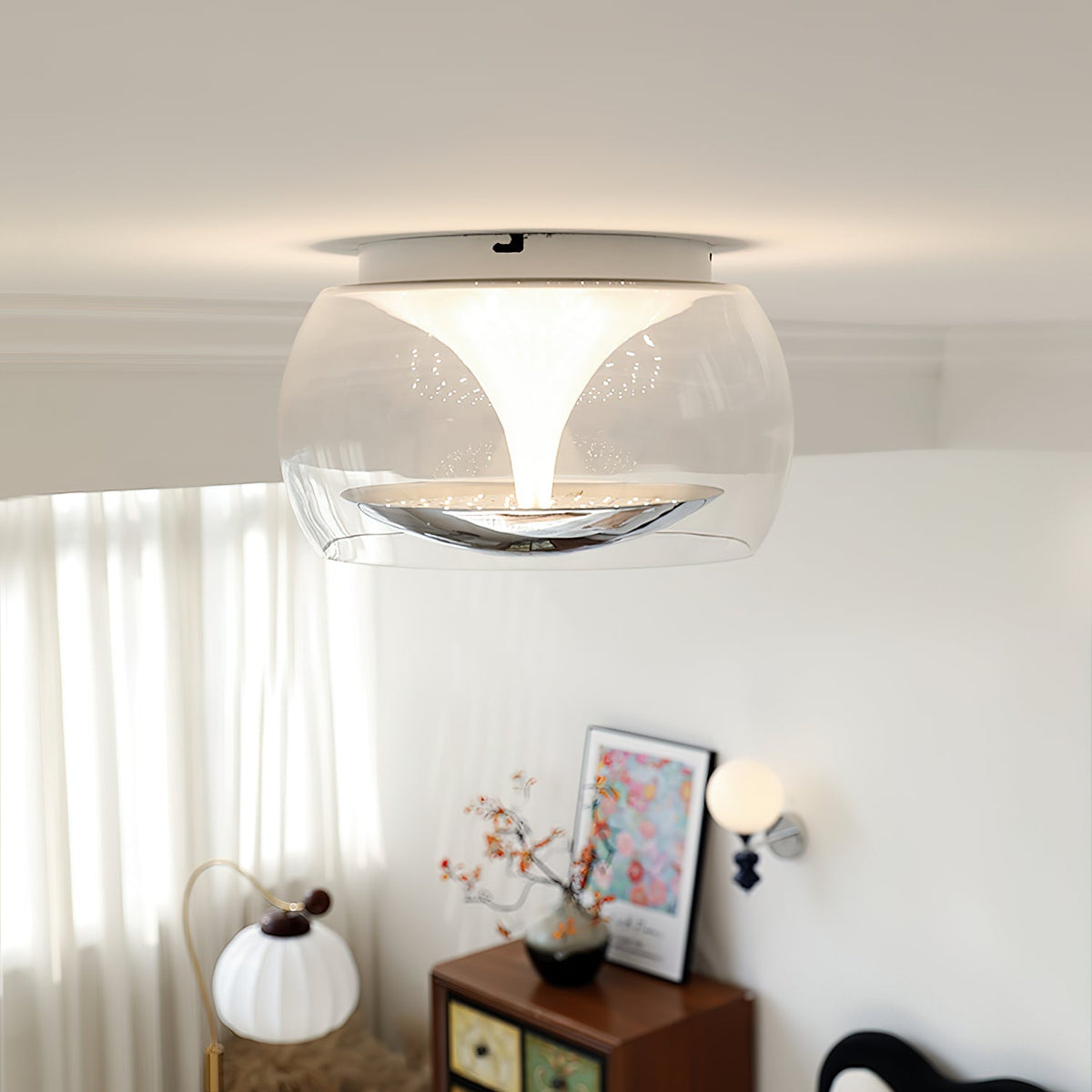Eshair Noordse kunst pendulum plafondlamp van glas