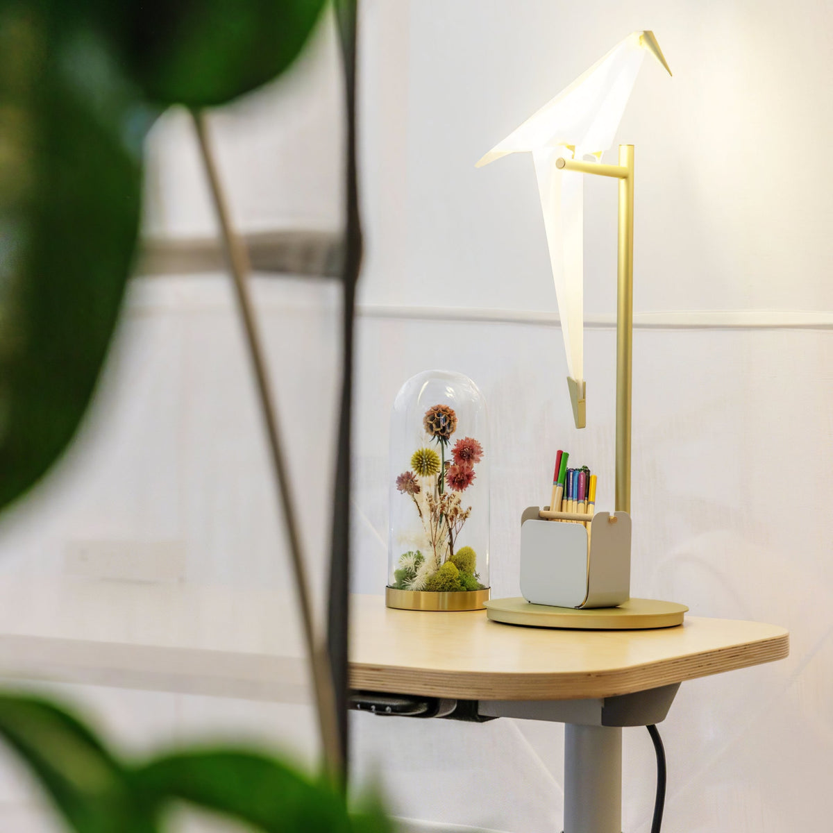 Kaelora moderne tafellamp in goudkleurige afwerking