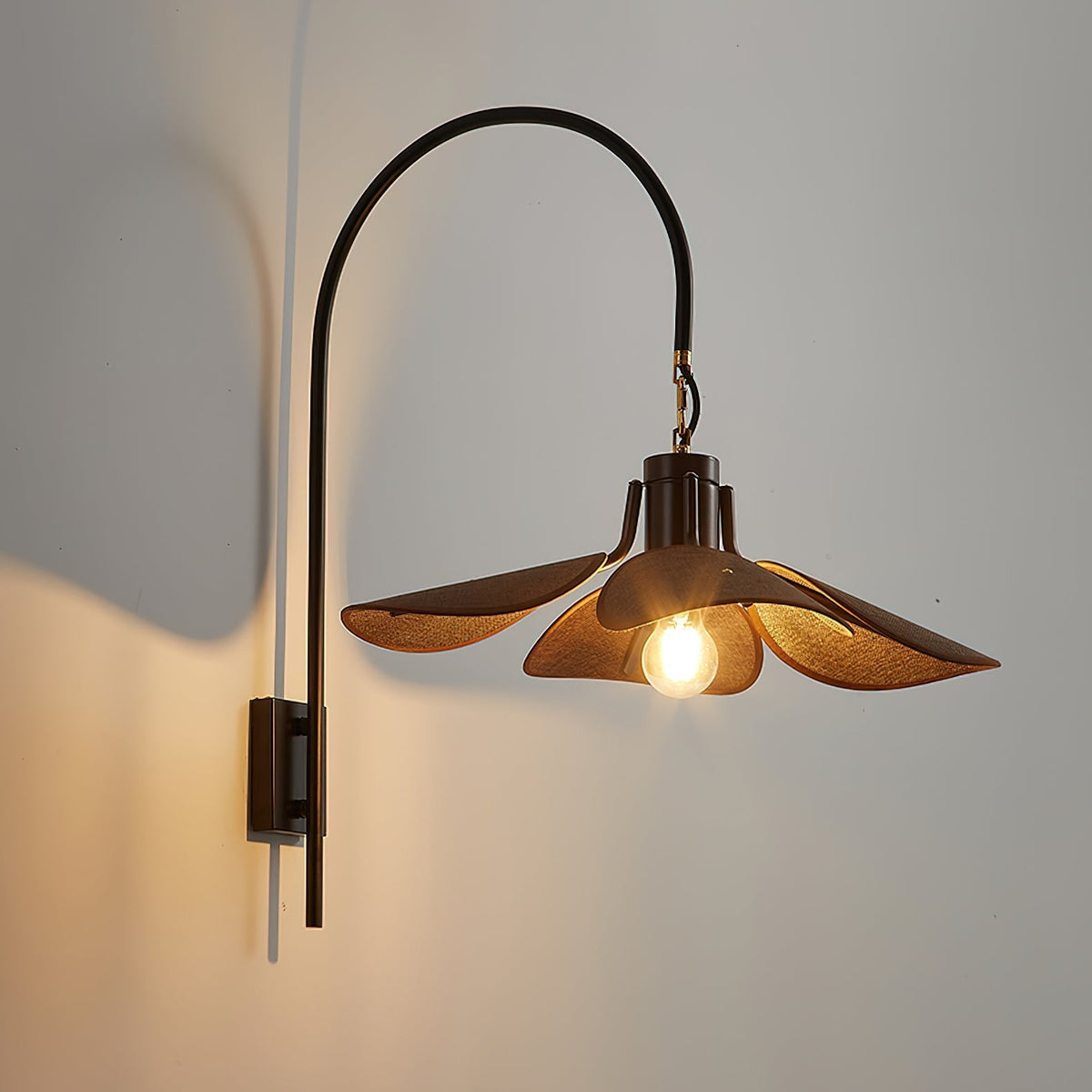 Visilis Premium Noordse kunst Bloemblaad wandlamp