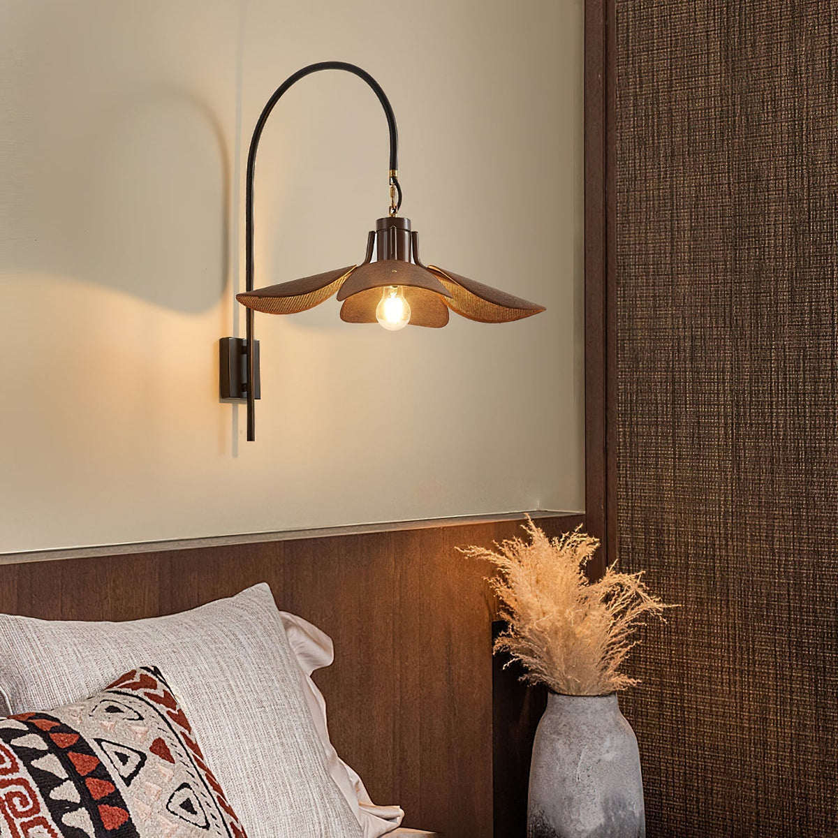Visilis Premium Noordse kunst Bloemblaad wandlamp
