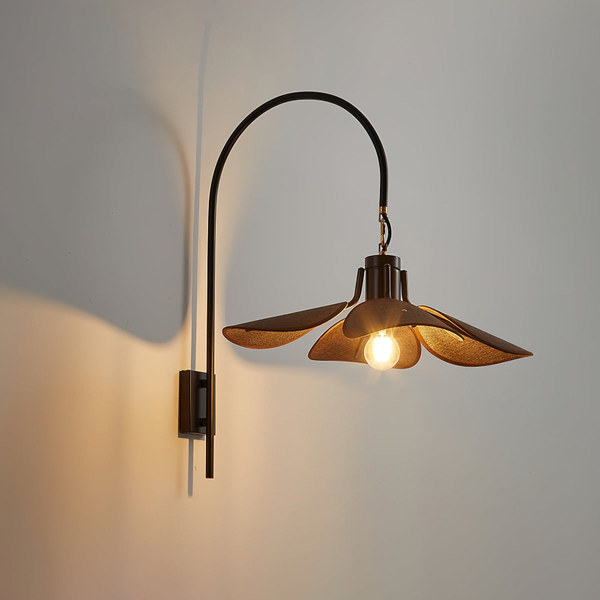 Visilis Premium Noordse kunst Bloemblaad wandlamp