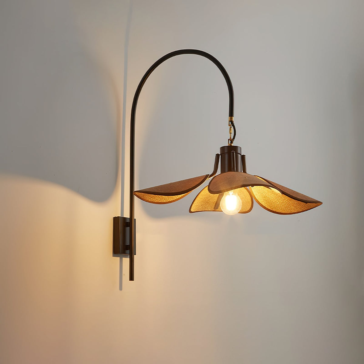 Visilis Premium Noordse kunst Bloemblaad wandlamp