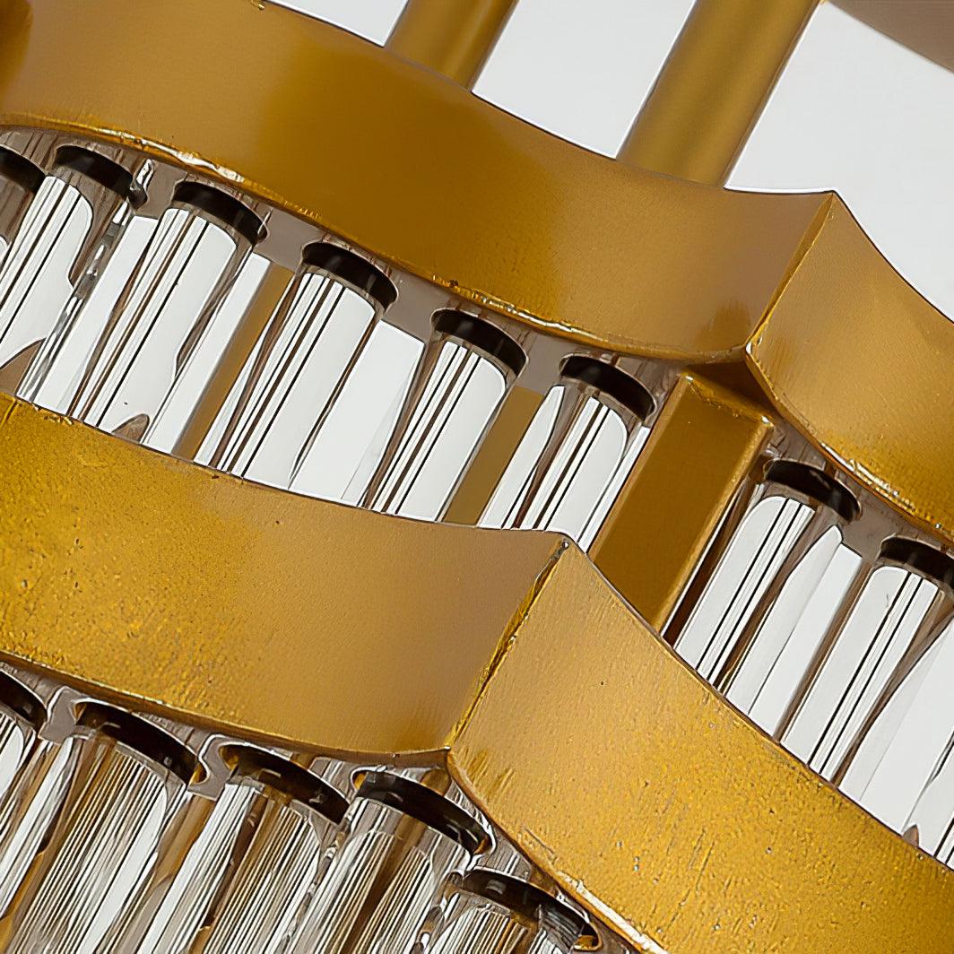 Eirelaine Kroonluchter Goud Zwart glas