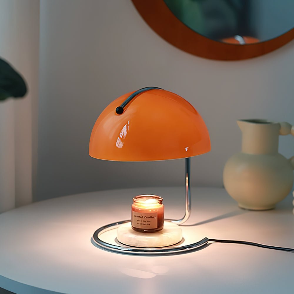Caelis moderne tafellamp in oranje