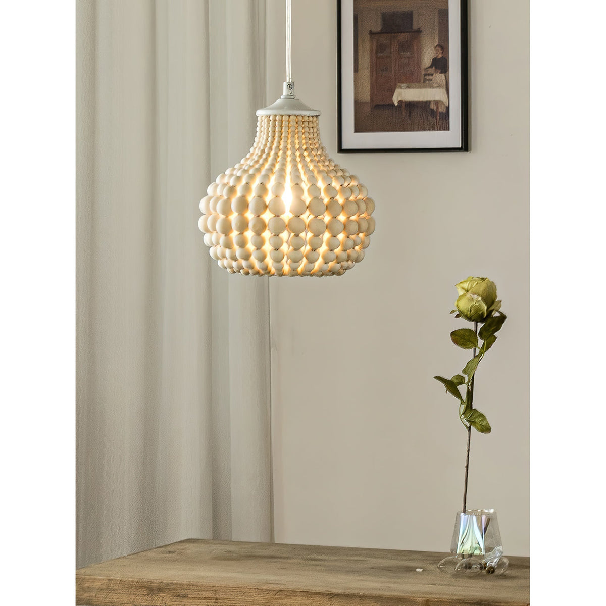 Avenelette hanglamp met kralen