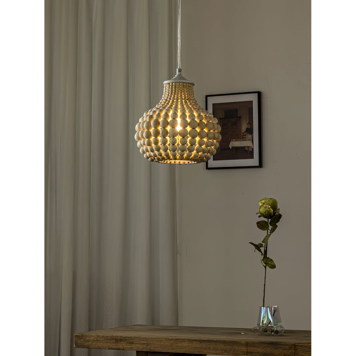 Avenelette hanglamp met kralen