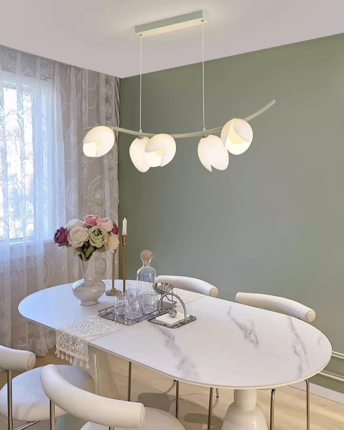 Pistachio elegantie Noordse kunst hanglamp