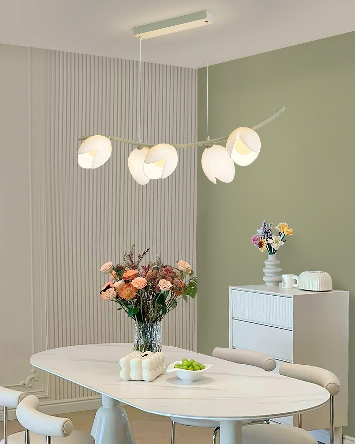 Pistachio elegantie Noordse kunst hanglamp