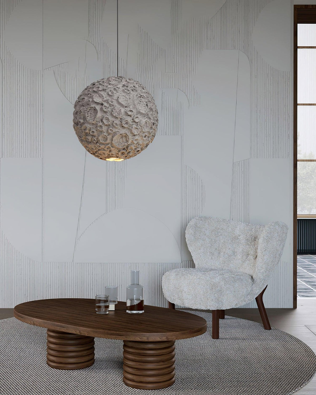 Vadoryra Moderne hanglamp met schuim in minimalistische Noordse stijl