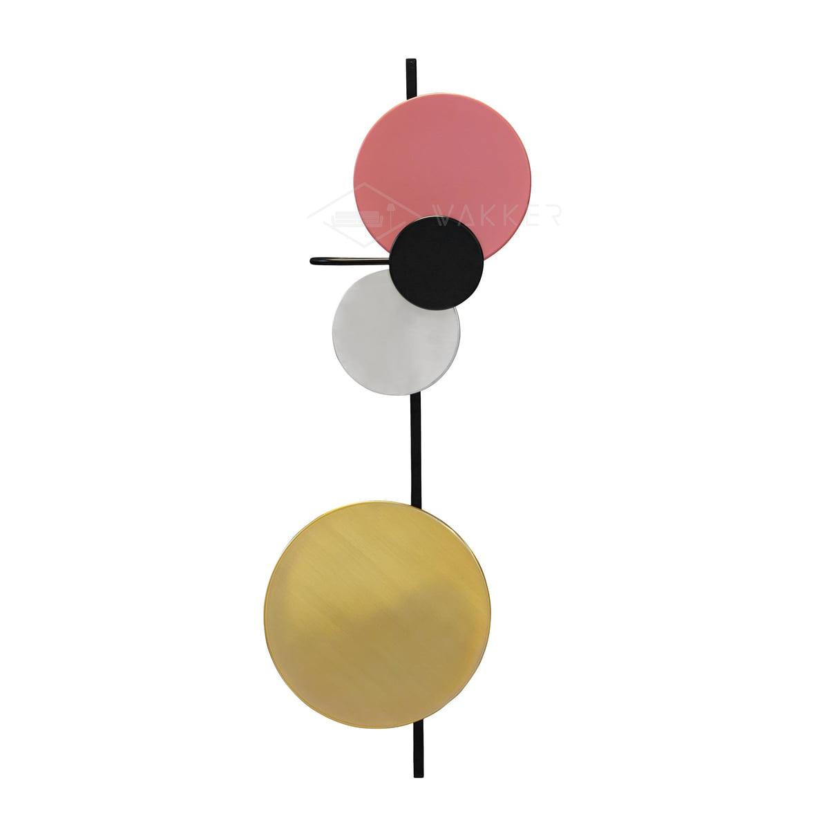 Mirq wandlamp met Magnetische Schijven Kunstzinnig